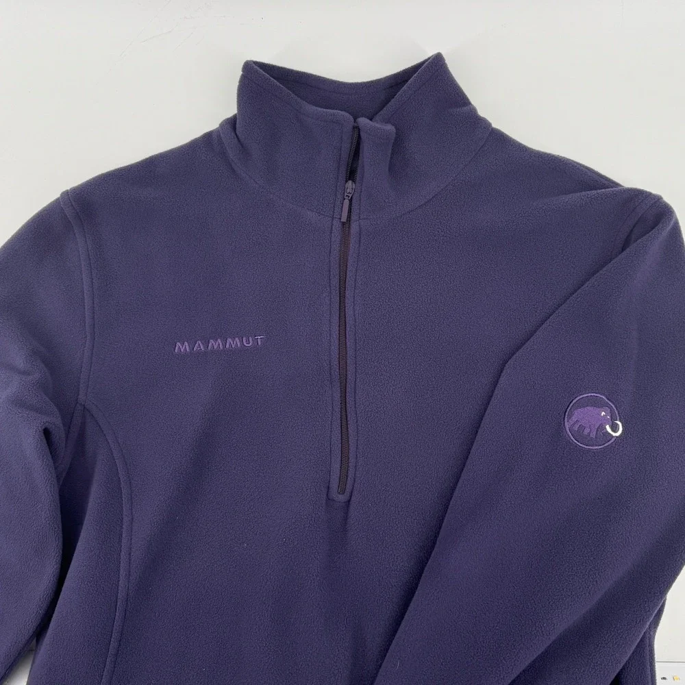 Mammut Womens Purple‎ Tecnopile Fleece Quarter Zip Pullover Sweater 1040-00130 L